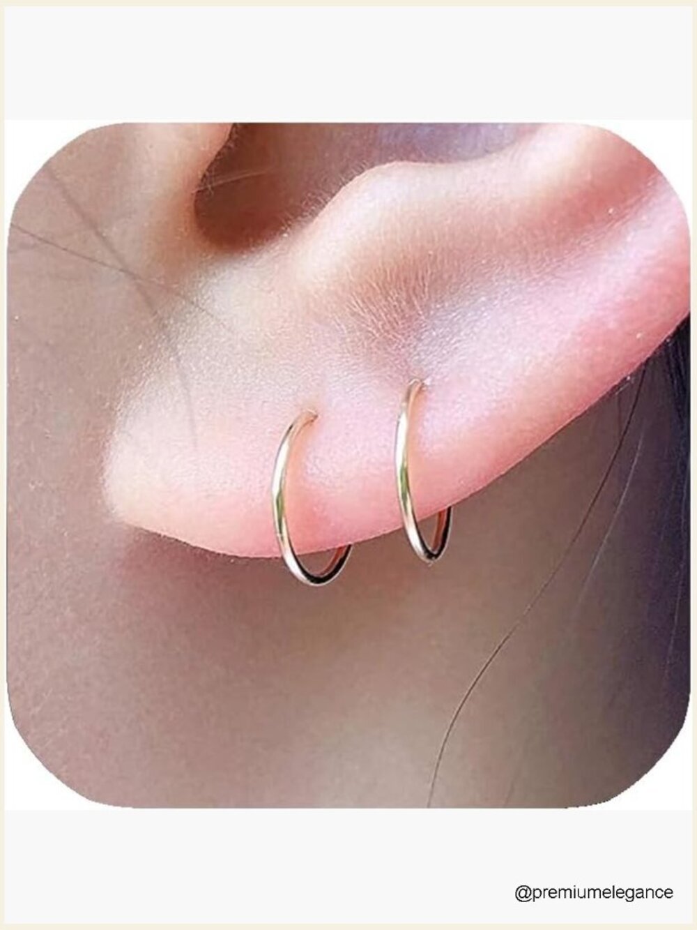Small Gold Huggie Hoop Earrings for Women Cartilage Nose Helix Tragus